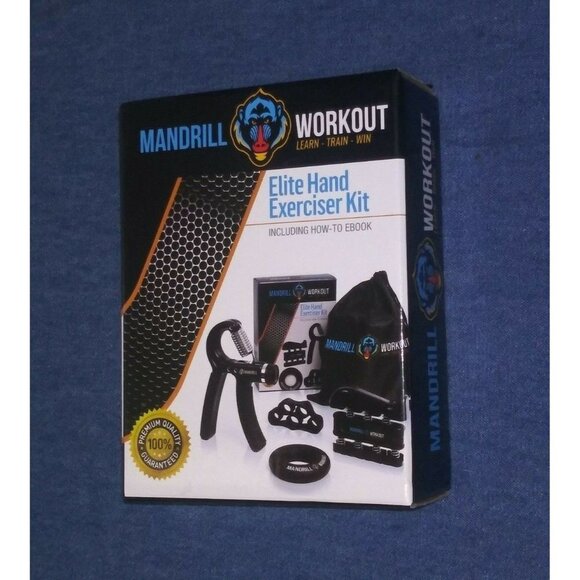 4 pc Hand Exerciser Grip Strength Trainer Kit Hand Grip Strengthener Kit Hand - Picture 8 of 11